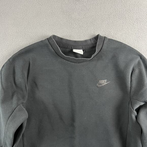 Nike Sweater Mens Small Black Sportswear Tech Fleece Crewneck Sweatshirt - Picture 5 of 10
